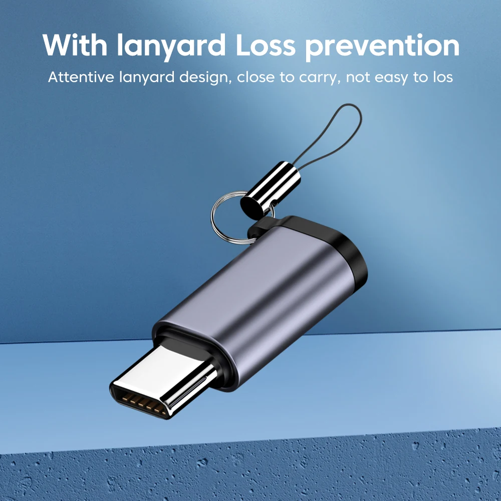 Type C To Lightning adapter iphone Micro USB To USB C adapter 480Mbps Fast charging Data Transfer IOS Micro adaptador type c adapter