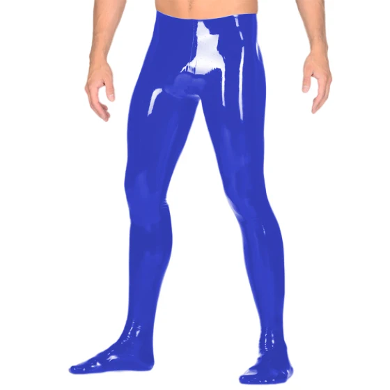 Metallic Shiny Wetlook Latex Pants for Men, PVC Leggings, Novelty Use Costume, New Fashion, Size S-7XL