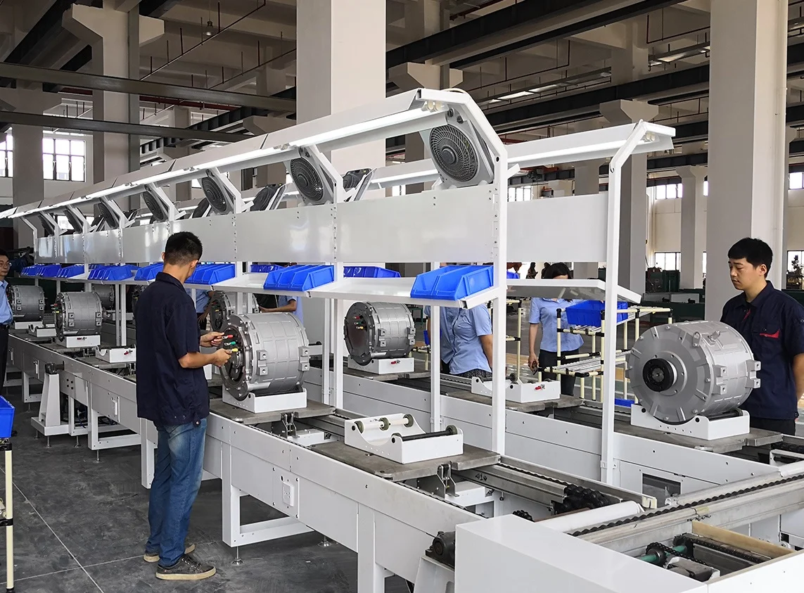 80KW 120KW 350KW 540V 650V EV water-cooled PMSM AC motor electric powertrain motor for car truck bus automakers