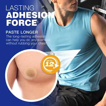 10-100 Pairs Nipple Covers Men Anti-Chafing Nipple Covers for Men No-Show Mens Nipple Guard Tape for Running Sports Daily Wear 1
