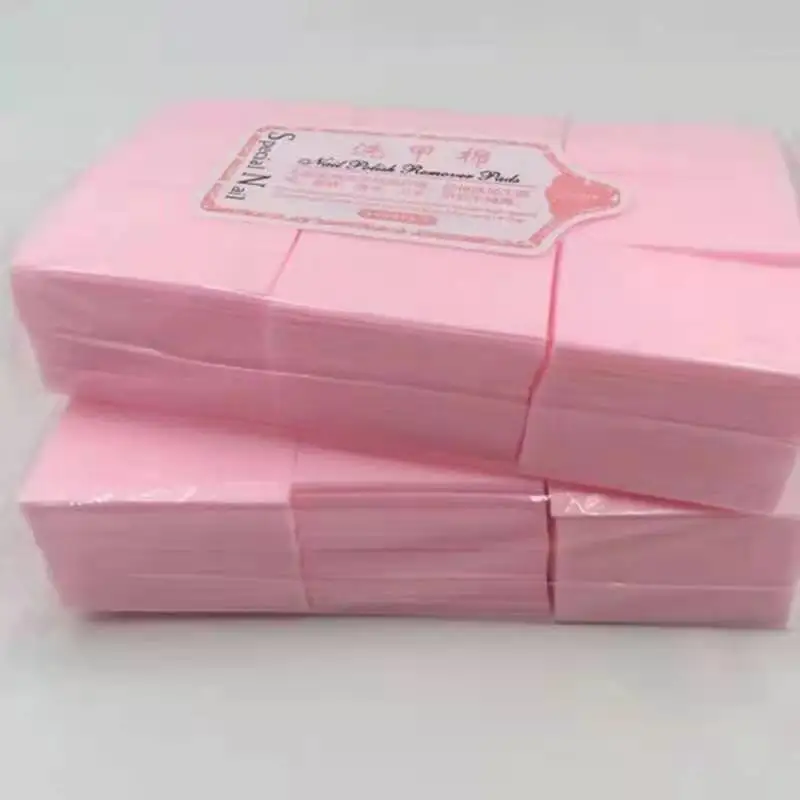 Nail Polish Remover Cotton Wipes Nail Tips 100% Lint-Free Polish Remover Cotton Wipe Gel Clean Cottons Manicure Tool 1 Pack