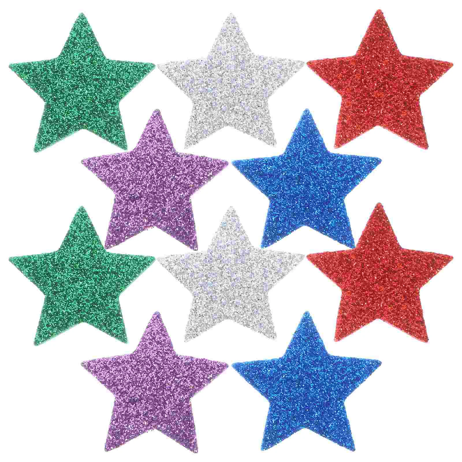 

300 Pcs Pentagram Sticker Stickers Star Adhesive Glitter Foams Flash Small Scrapbooking Patches Child