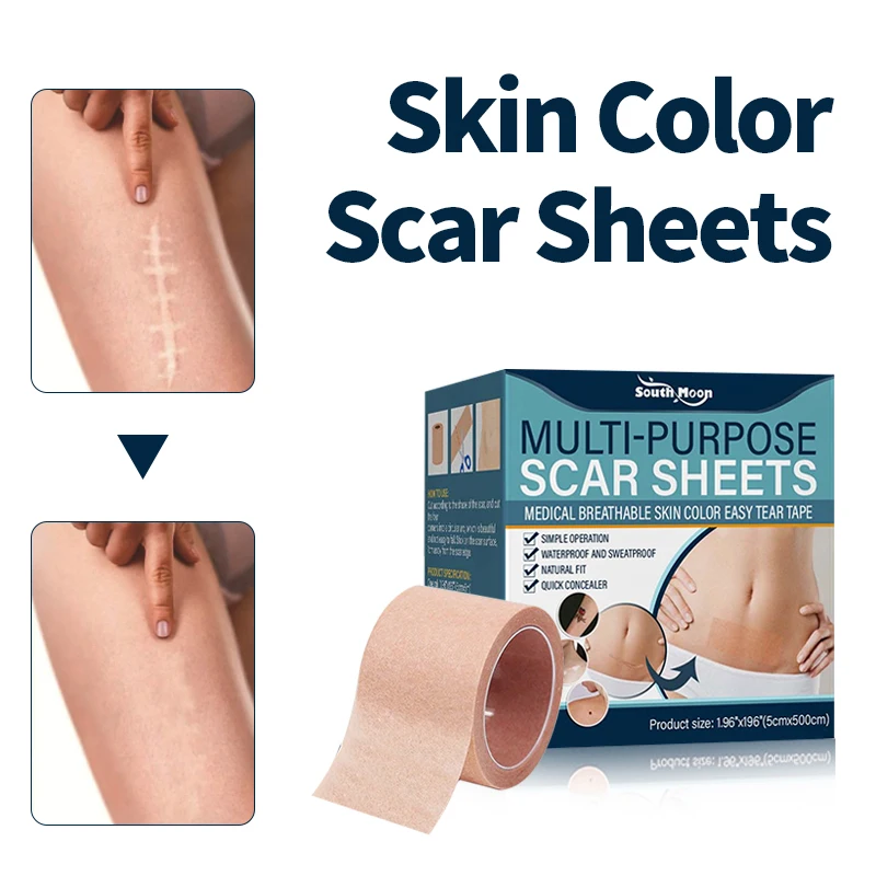 Multi-purpose Scar Sheets Skin Conceal Tape Burn Scar Removal Skin Damaged Repair Sheet Fade Scars Waterproof Care Patch