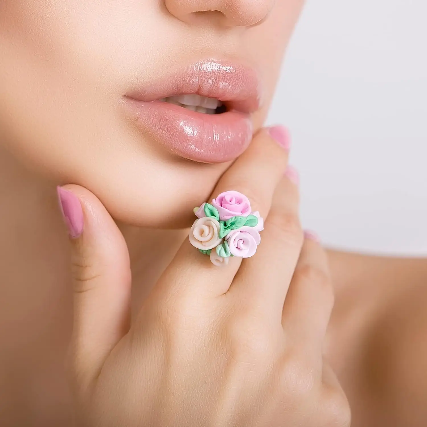 2 Stampini In Silicone Per Resina E Argilla, Forma Di Piccoli Fiori E Foglie - Kit Per Gioielli Fai Da Te, Orecchini, Portachiavi