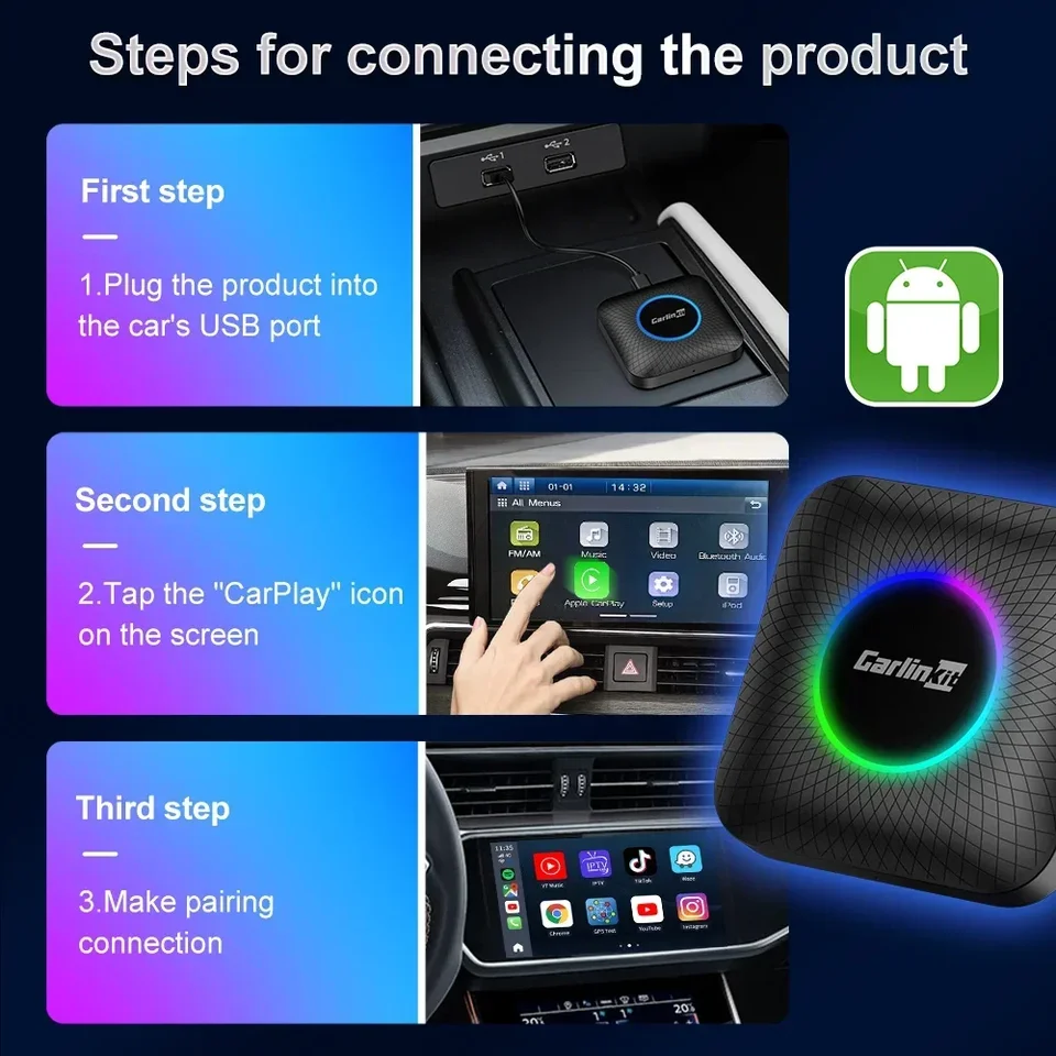 New Android 13 Ai Box Youtube Car Play Auto Carplay Wireless