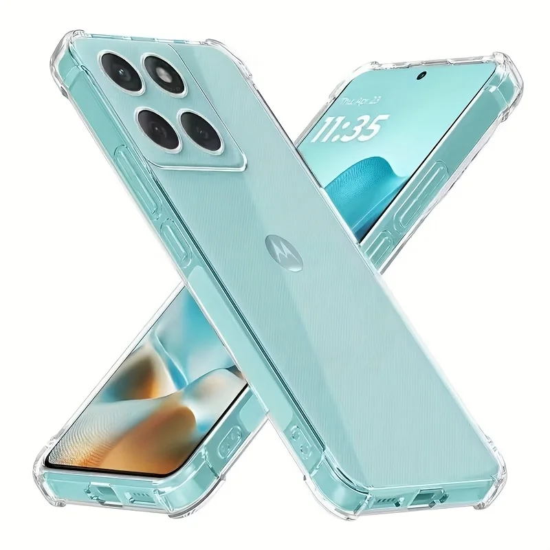 Crystal Clear Soft Silicone Phone Case - Transparent Protective Back Cover