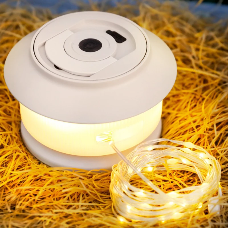 Outdoor Camping Light Star River Tape Measure Atmosphere Light Waterproof Portable String Tent