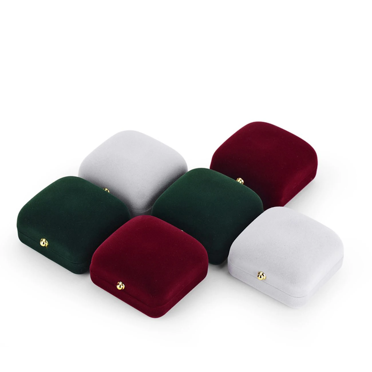 Flannelette Jewelry Box Ring Box Necklace Box Earrings Bracelet Packing Box