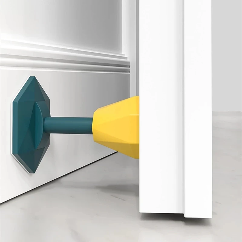 Mute Silicone Door Stopper Self Adhesive Door Stops Wall er Protector Safety Tool Bumper Pads Rear Retainer