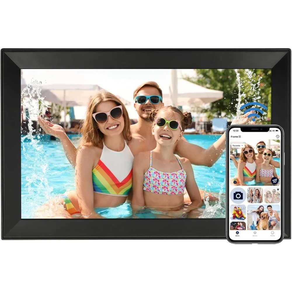 Digital Picture Frame    Large WiFi Digital Photo Frame with FHD Touchscreen, Built-in 64GB Storage 2