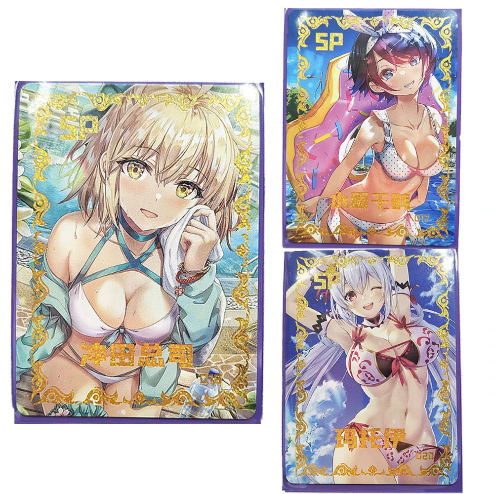 

Anime Sexy Girl Swimsuit Flash Card Star Romance Party SP BR ACG Game Collection Card Exquisite Anime Peripheral Christmas Gifts