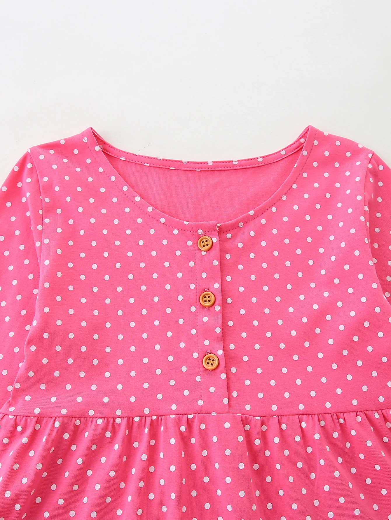 فستان بناتي قطني بأكمام طويلة ورقبة دائرية منقط على شكل فراشة كرتونية مطرزة في الهواء الطلق وحفلات المهرجانات الترفيهية