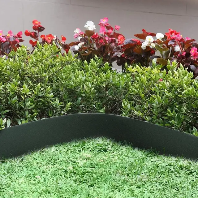 10M Kerti Fű Szegély Kerítés Öv Műanyag Gyep Kő Elszigetelő Háztáji Dekoráció Gát Terasz Kertészkedés Dekoratív Zöldítőöv - Image 3