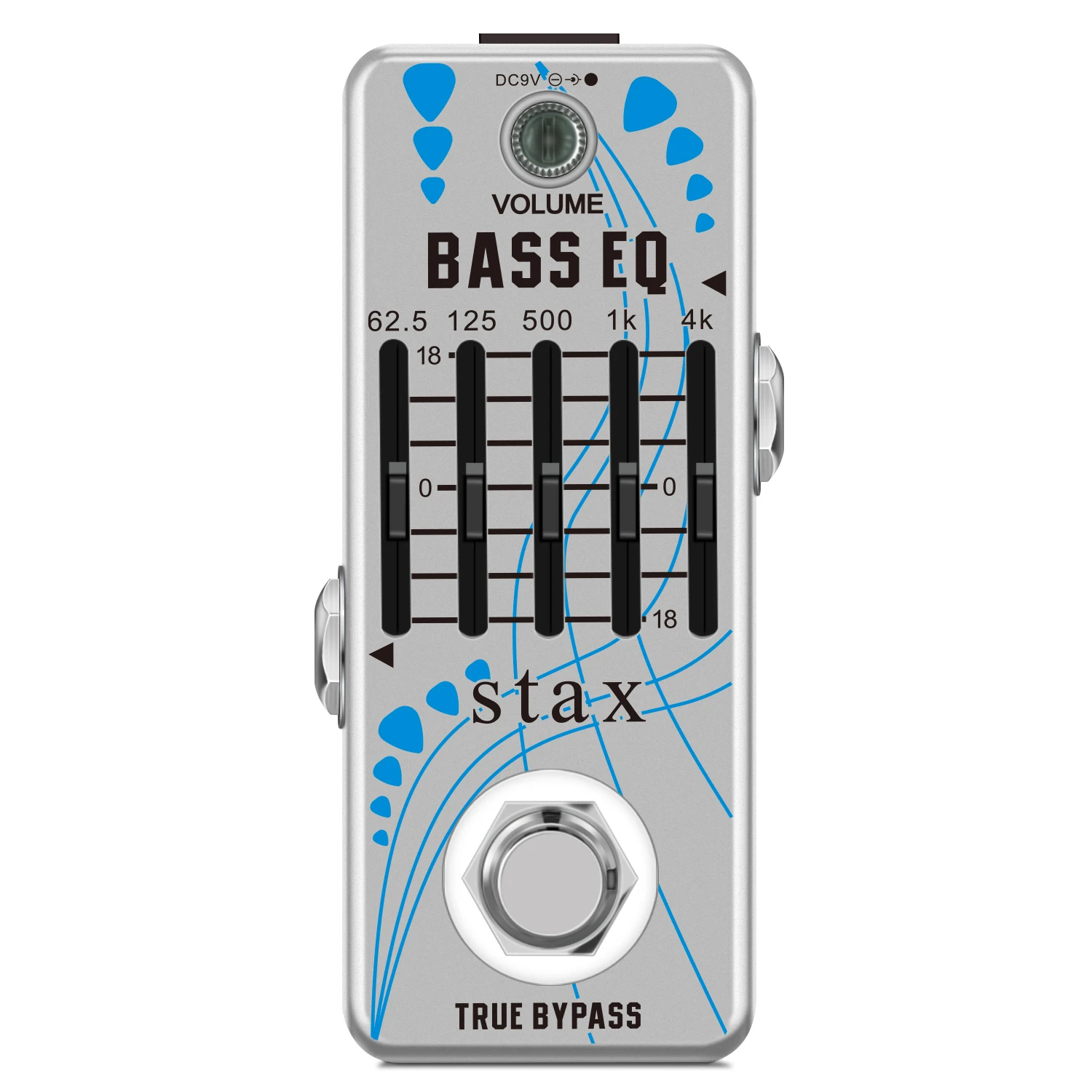 

Stax LEF-317B Bass EQ Pedal 5 Band Equalizer Pedals For Bass Guitar With 5 Band Graphic Mini Size True Bypass Stax LEF-317B B