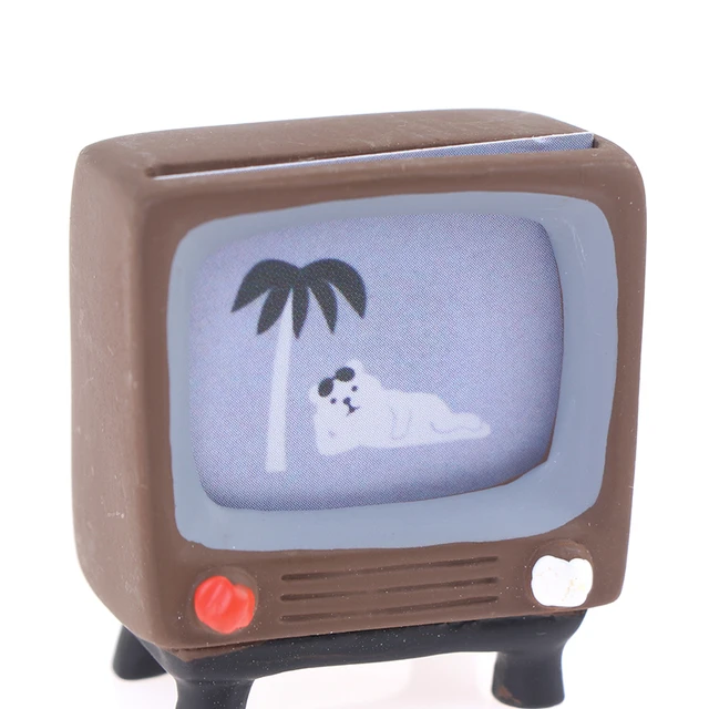 1:12 Doll House TV Remote Control Simulation Miniature Dollhouse Living Room Decoration Television Furniture Decor For Kids Gift 2