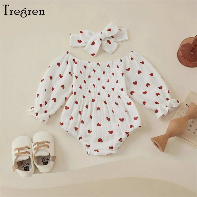 Baby Girl Holiday Print Romper 2