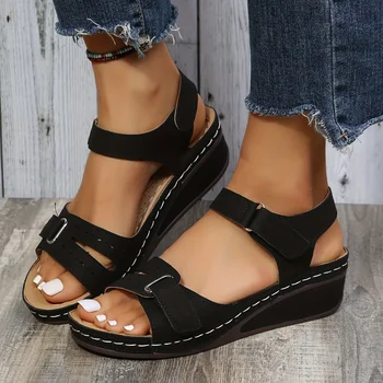 Comfortable Women's Wedge Sandals with Arch Support and Anti-Skid Soles 1