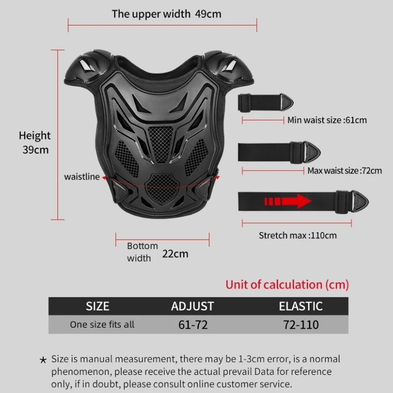 Motorcycle Armor Body Protector Motorcycle Armor Vest Children Armor All Season Motocross Vest Body Protection DH Dirt Bike MTB MX Chest Back Protector Motorcycle Equipment for Kids