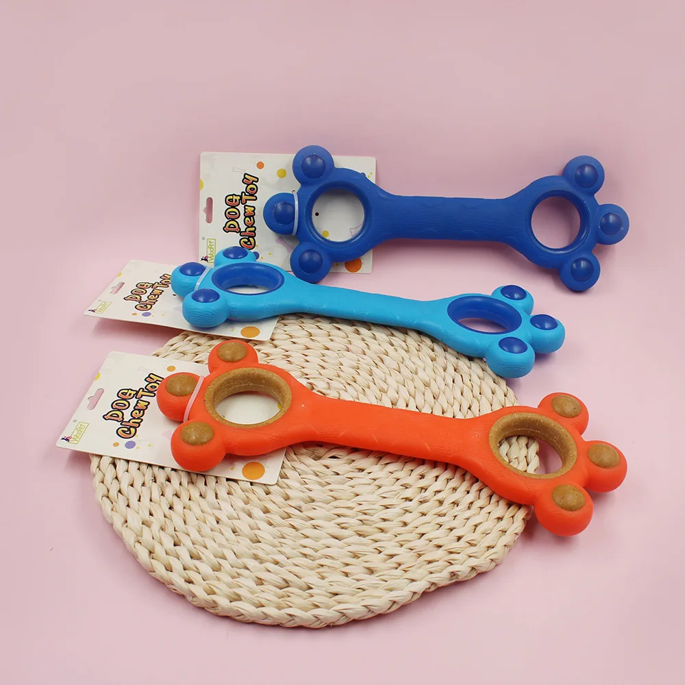 

Dog Toy Chew Molar Toy Dog Claw Shape Interactive Training Pet Toy Dog Bone Stick Puppy Training Clean Teeth Toys