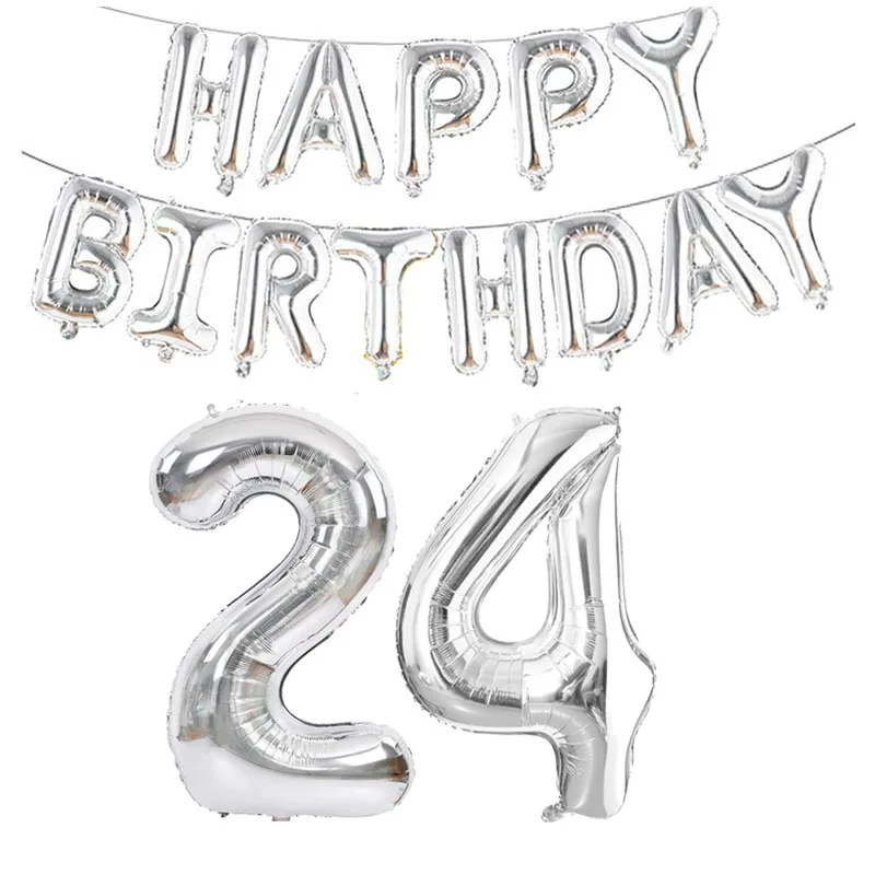 Happy Birthday Banner Backdrop – 24th Birthday Decor, 3.77' X 5.9' Black & Gold Polyester For Wall/Window - View #5