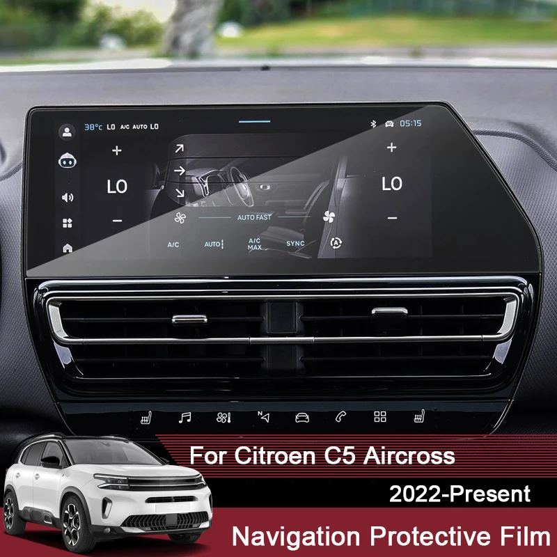 

Car Dashboard Display Film TPU For Citroen C5 Aircross 2022-Present GPS Navigation Monitor Screen Protect Film Glass Accessory