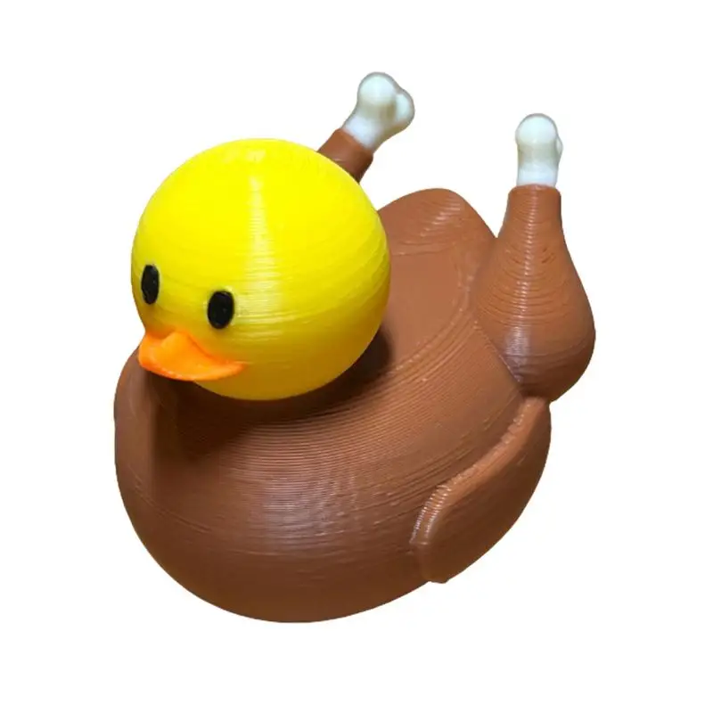 Fall Ducks Unique 3D Printed Turkey & Pilgrim Toy Duckies Fall Table Centerpiece Holiday Favors Thanksgiving Toddler Toys For