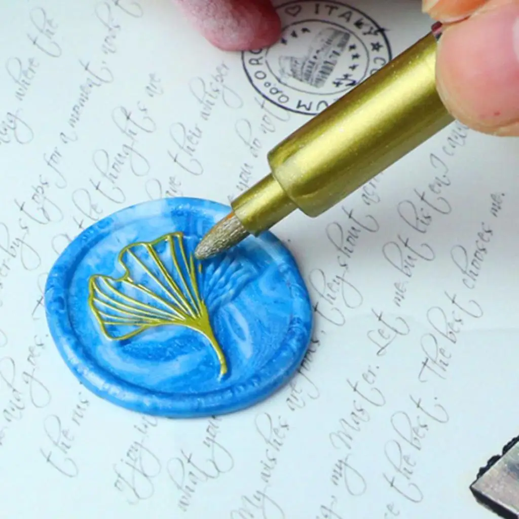 Paint Seal Pen Graffiti Creative Wax Stamp Pen for Gift Box Decoration and Personalized Wax Seals