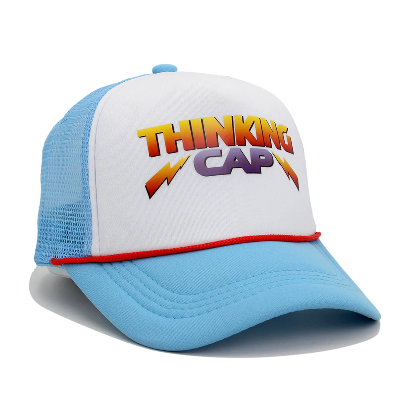 Thinking 모자 야구 모자, 재미있는 모자, 조절 가능한 코스프레 코스튬, 할로윈 노벨티 액세서리