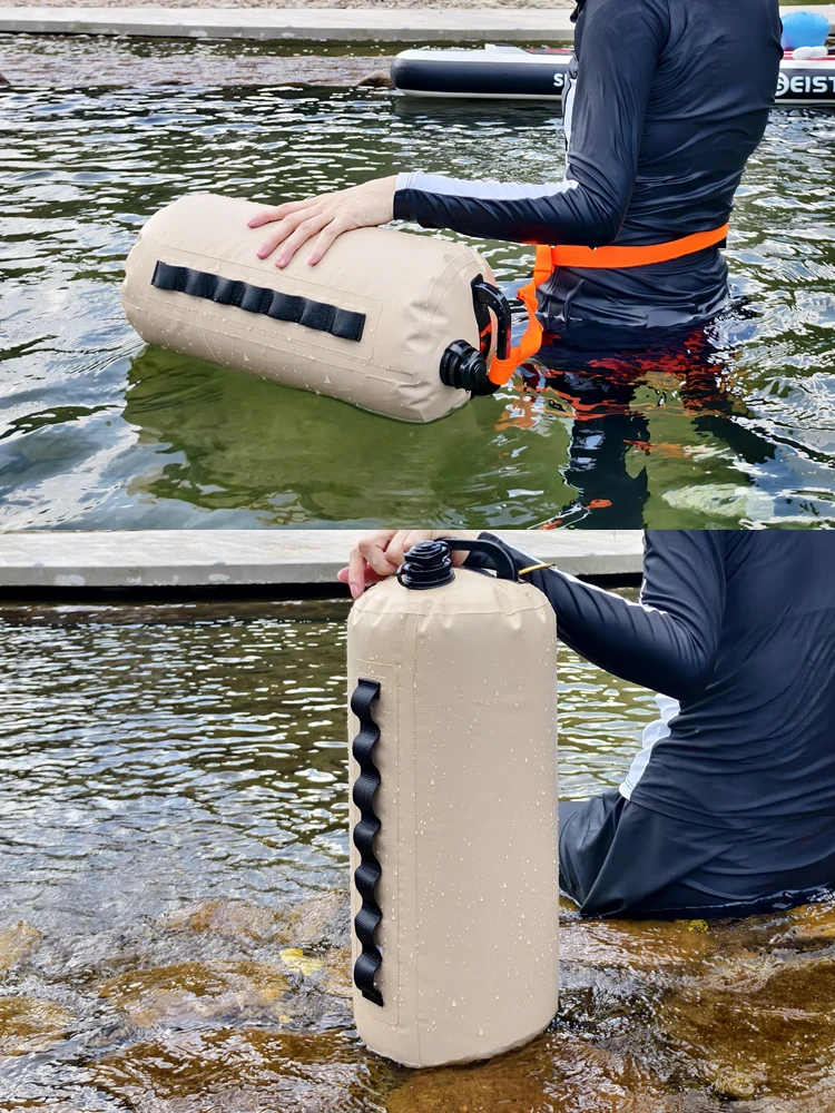 Multi Functional Outdoor Swimming Buoy 10kg Camping Tent Counterweight Storage Inflatable Type Pvc Water Bag B364
