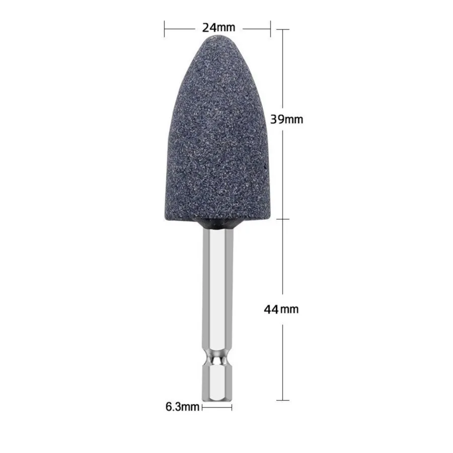 Lot De 8 Meules Cylindriques Pour Perceuse/outil Rotatif - Tige Hexagonale 1/4 Pouce, Diamètre 20 Mm, Alumine - Pour Meulage, Polissage, Affûtage - 7
