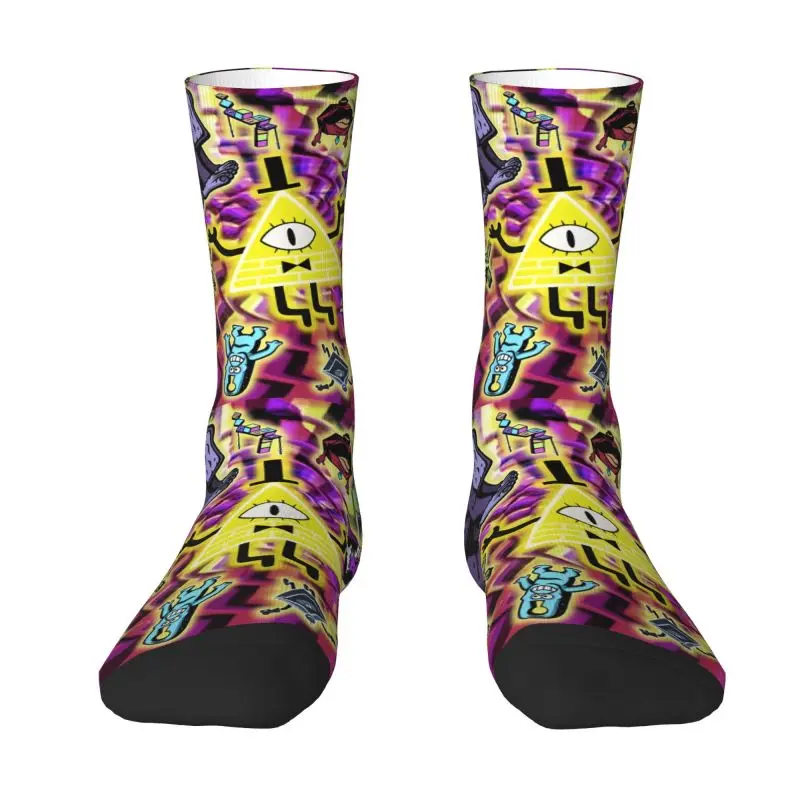 

Disney Anime Gravity Falls Mens Crew Socks Unisex Novelty 3D Printing Dress Socks