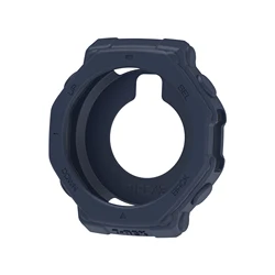 Durable Silicone Protective Watch Case with Scratch - Resistant Design and Secure Fit (Dark Blue)