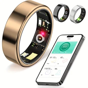 Smart ring, sleep tracking, motion monitoring, compatible with iPhone and Android, smart gift, suitable for women and men 1
