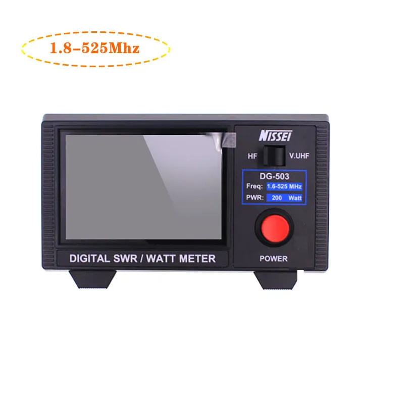 Nissei DG-503MAX – Mètre SWR / Wattmètre Numérique 1.6-60 MHz / 125-525 MHz, Neuf, 2 Ans Garantie