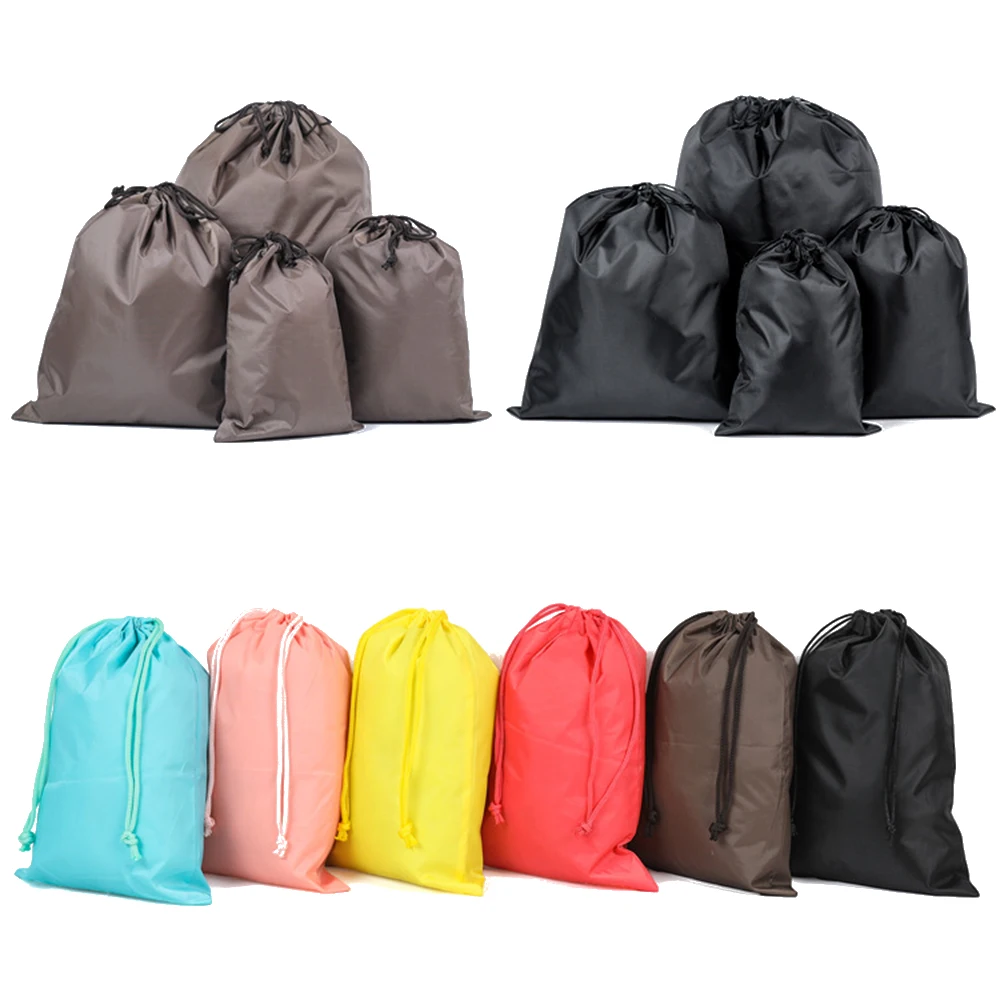 Waterproof Drawstring Bag Travel Storage Clothes Shoes Organizer Dustproof Portable Pouch 1piece