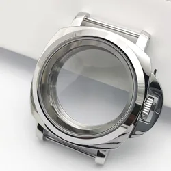Silver 40MM Watch Case with Sapphire Crystal and 5ATM Water Resistance - 40MM (Burnish)