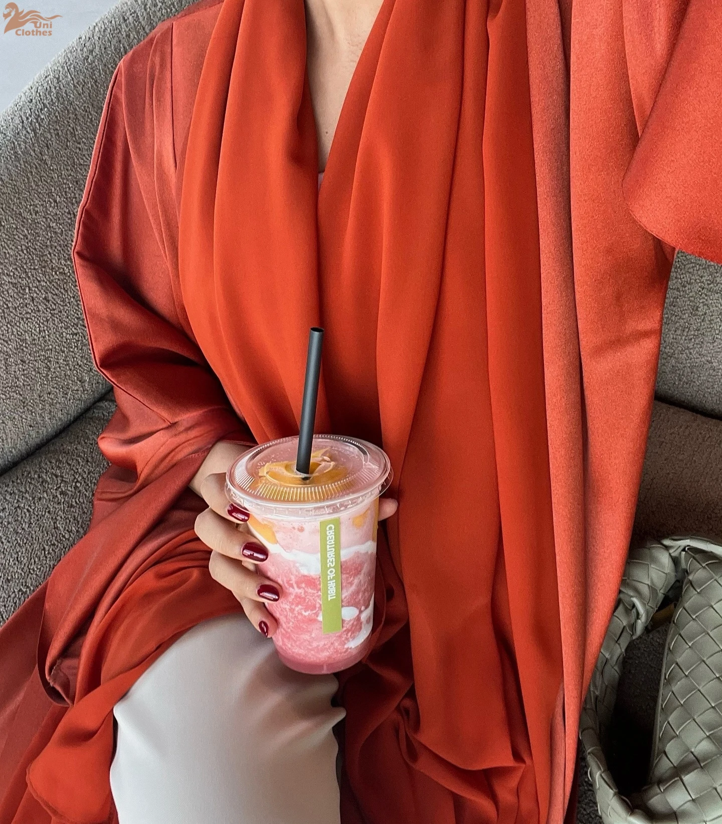 Zahraa Ramadan Dubai Solid Open Abaya Loose Sleeve Muslim Cardigan Moroccan Caftan Woman 2