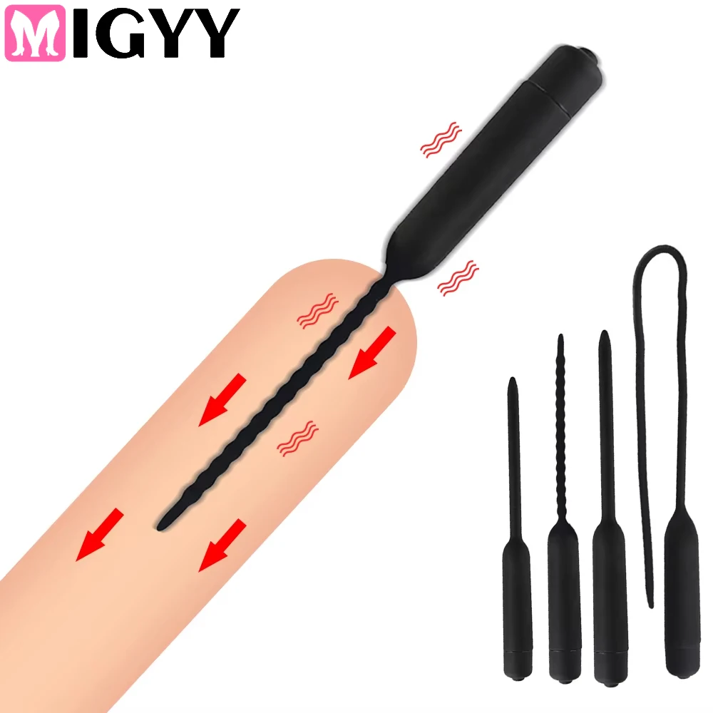 10-Gang-Penis-Vibrator, Harnröhrenkatheter, Penis-Plug, Sexspielzeug für Männer, Harnröhren-Vibratior, Penis-Einfügung, Harnröhren-Sounds, Dilatatoren 1