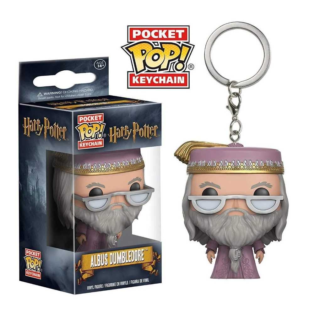 FUNKO Pocket Keychain Harry Potter Cartoon Anime Character Bag Car Pendant Classic Fashion Children's Christmas Gift Keychain 5