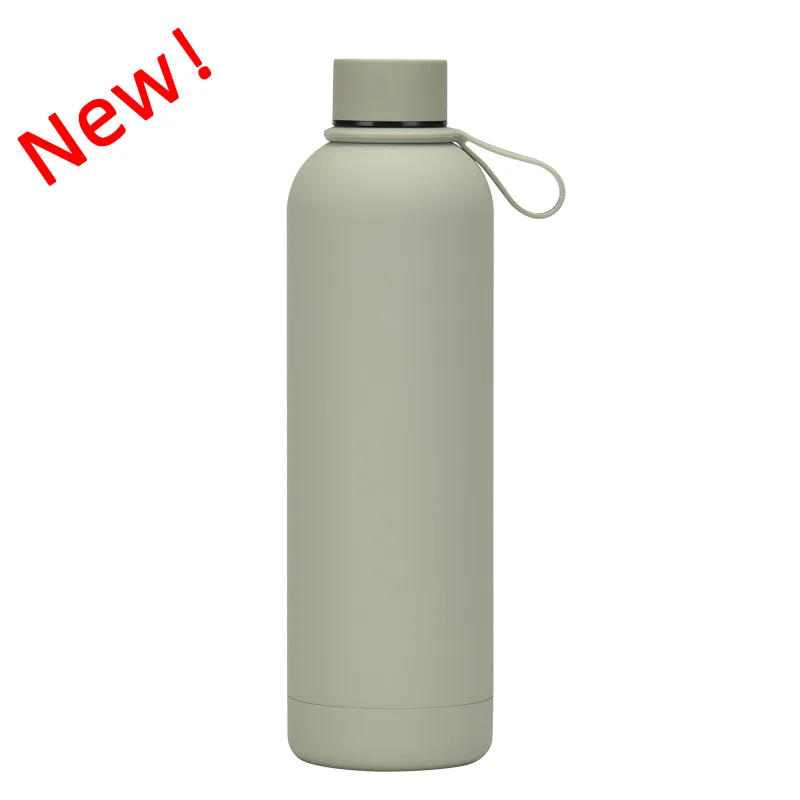 750ML Thermos Cup, Vacuum, Double Stainless Steel, Sealed Leak Proof, Silicone Handle, Outdoor Sports, Portable Water Bottle