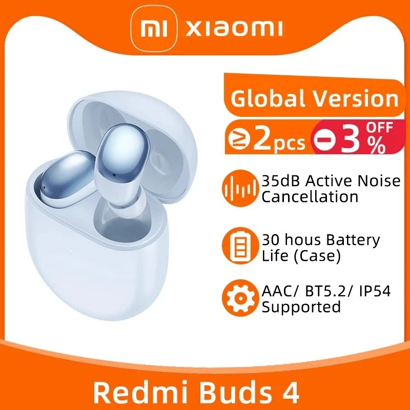 

TWS-наушники Xiaomi Redmi Buds 4 с поддержкой Bluetooth 5,2 и активным шумоподавлением