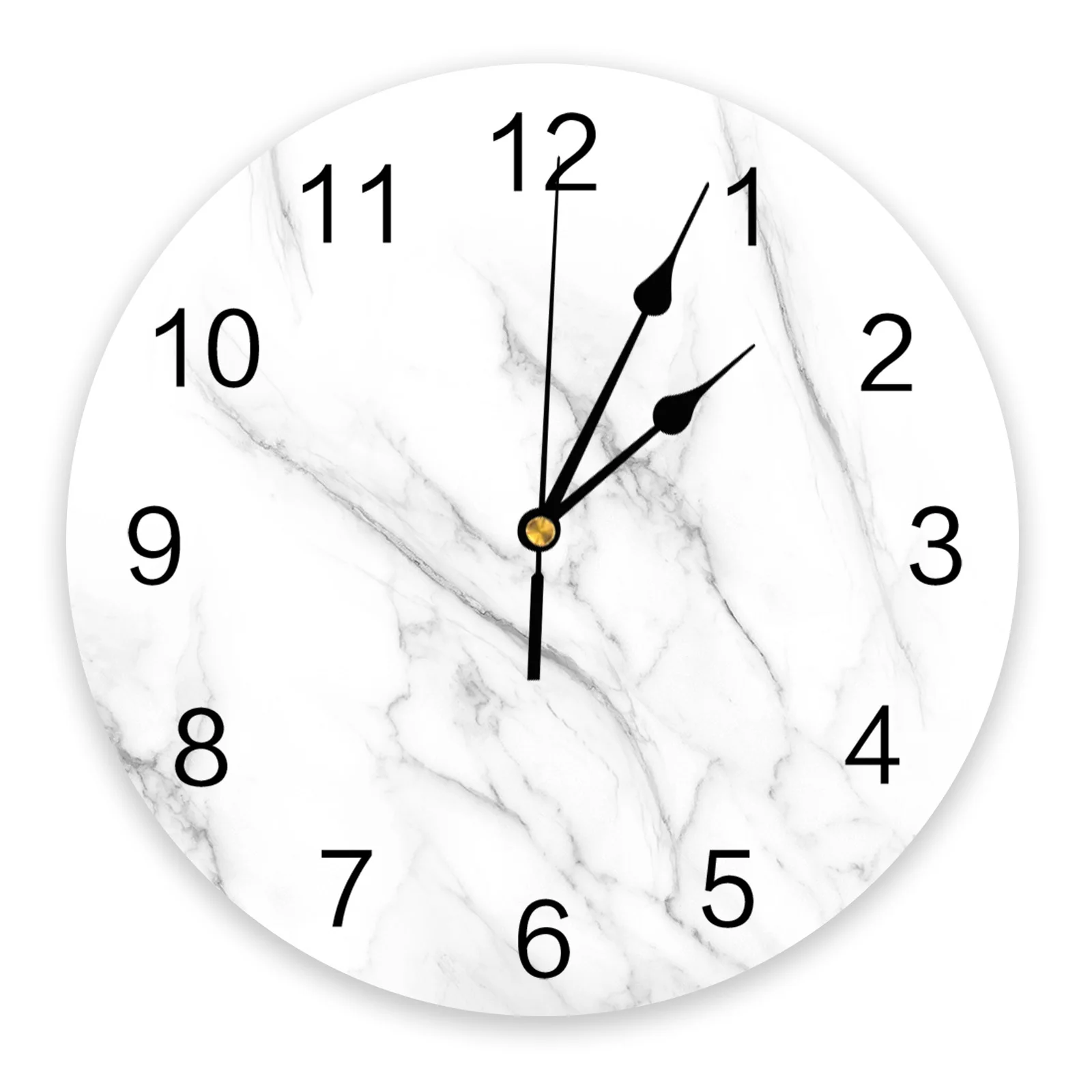MarbleAgateWallClockModernDesignLivingRoomDecorationKitchen