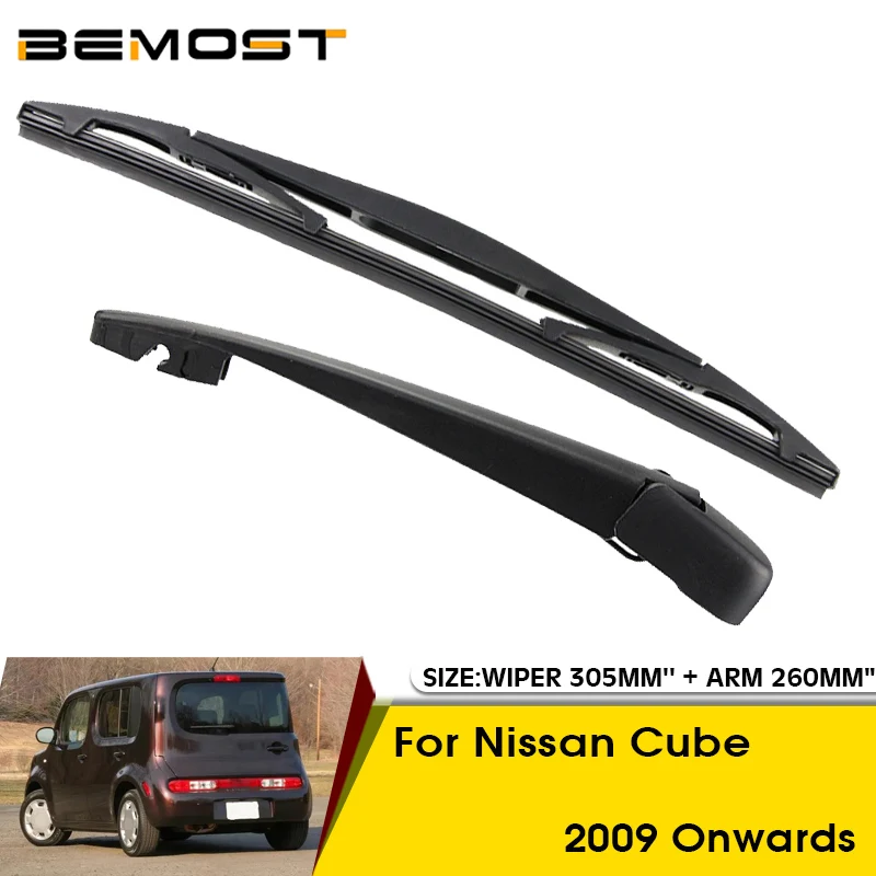 

Car Wiper Blade For Nissan Cube 2009 Onwards Rear Back Windshield Windscreen Rear Wiper 305mm+Arm 260mm Car Accessories