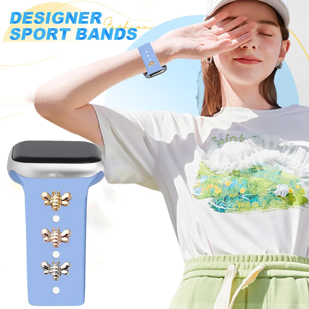 Fashionable Bee Design Watchband Accessory
