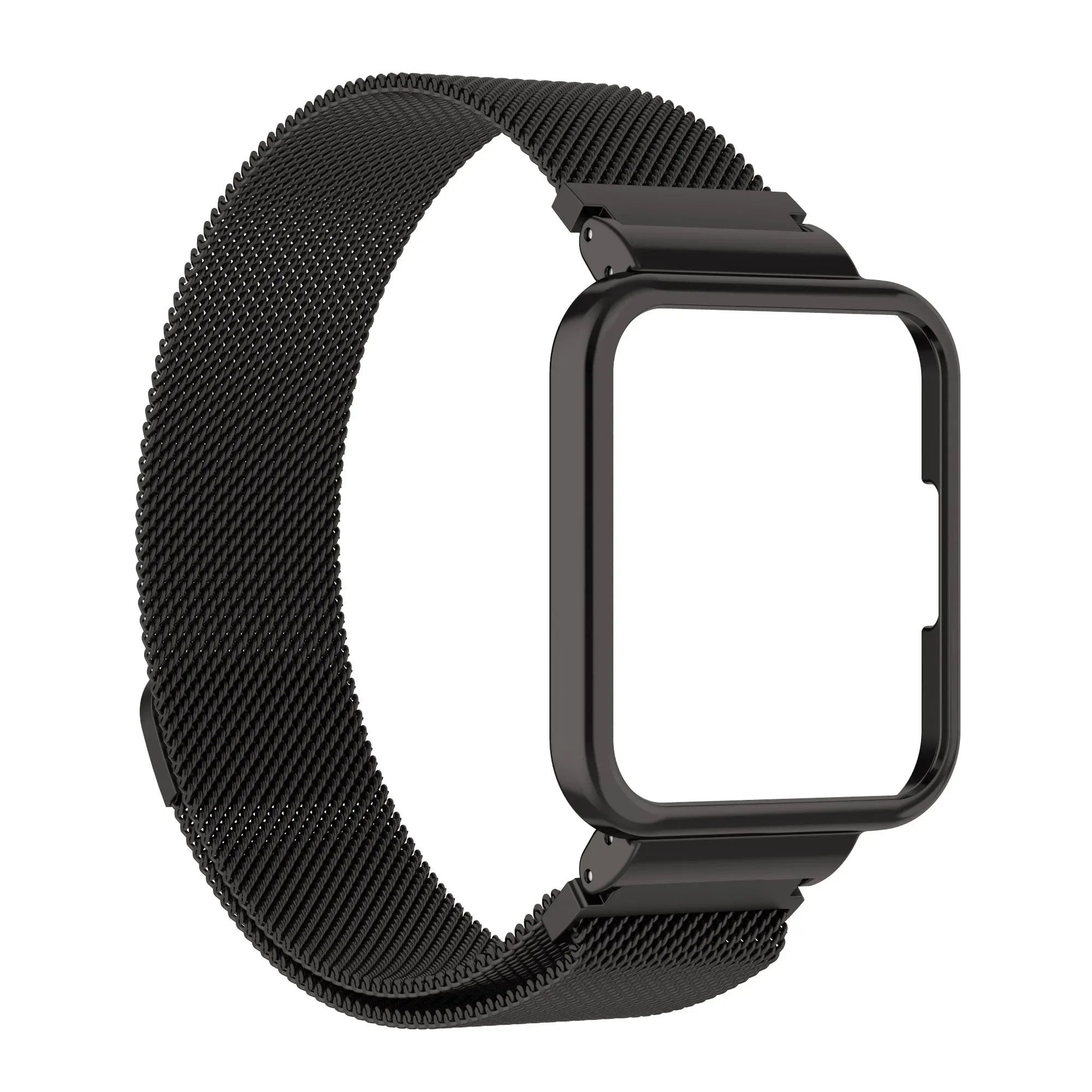 Magnetic Loop & Case Protector with Stainless Steel Bracelet and Metal Strap Cover