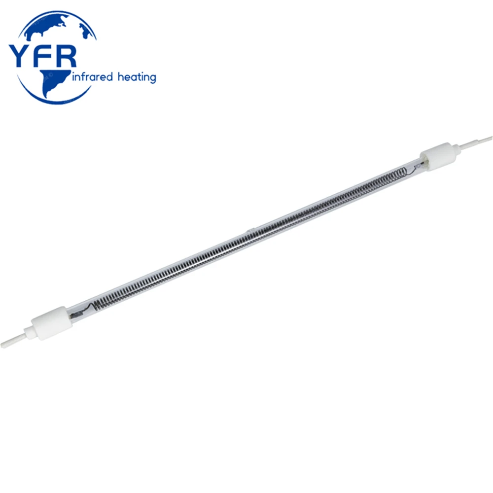 500MM 1KW 1500W Short Wave Carbon Fiber Quartz Tube IR Infrared Heating Element Radiant Heating Lamp for Drying Machine