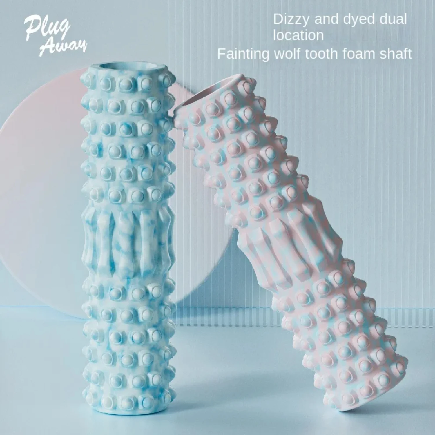 Yoga Block Foam Roller for Lumbar Support-Muscle-Relieving Myofascial Release Gym Roll Co