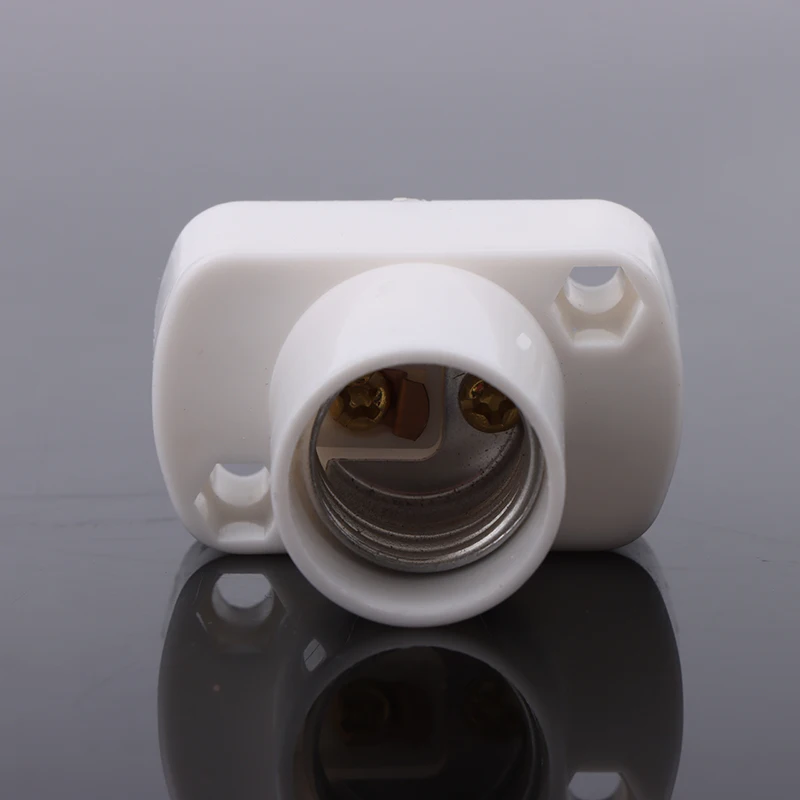 Description Picture 5 of item1Pc White Mini Screw Lamp Base E12 E14 E17 Supporto Lamp Holder Light Bulb Socket Holder Adapter Lamp Fixing Base Accessories