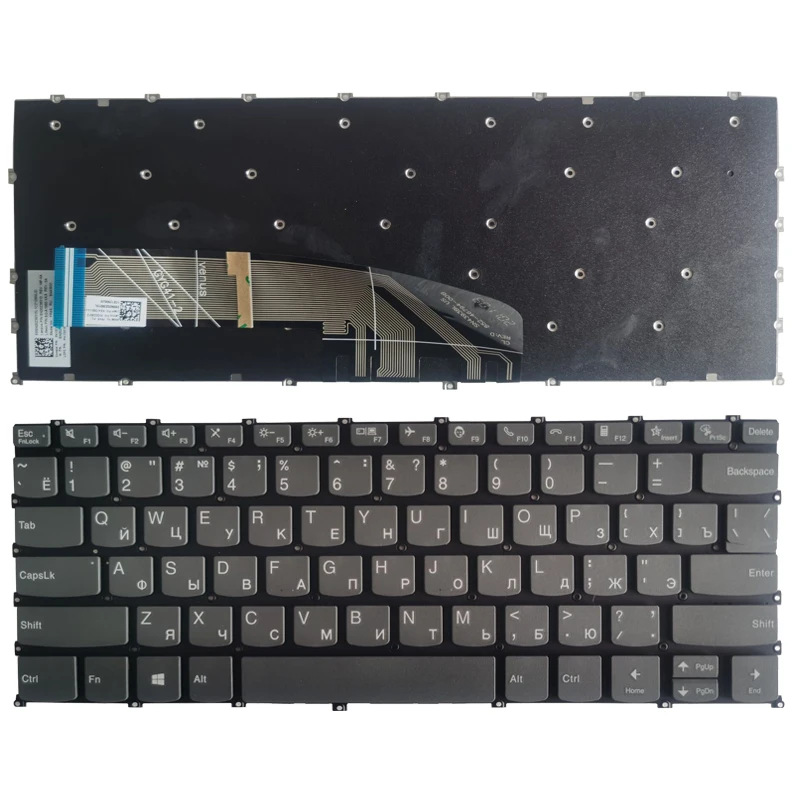 Nuova Tastiera Russa Per Lenovo Ideapad Flex 5-14Alc05 5-14Are05 5-14Iil05 5-14Itl05 Laptop Ru Nero