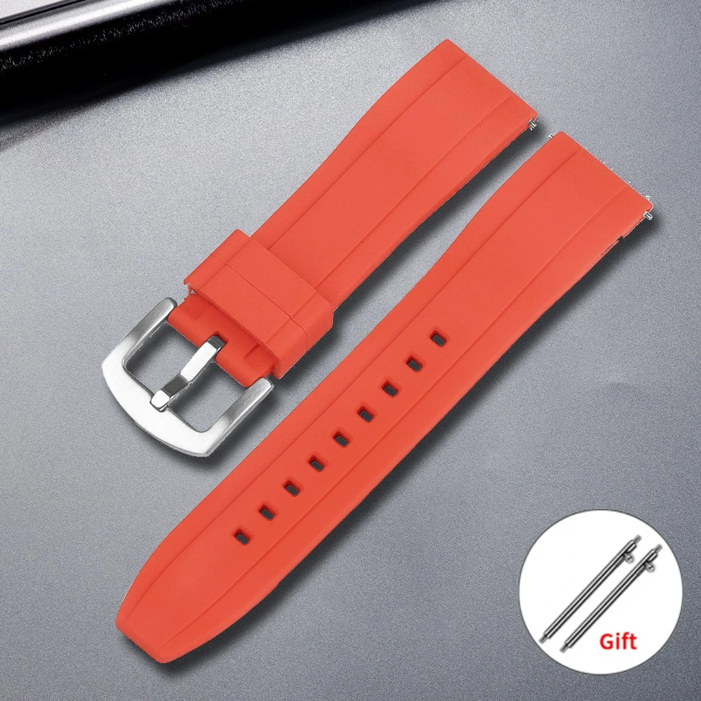 Universal Quick Release Silicone Watch Strap - Waterproof Wristband Accessory